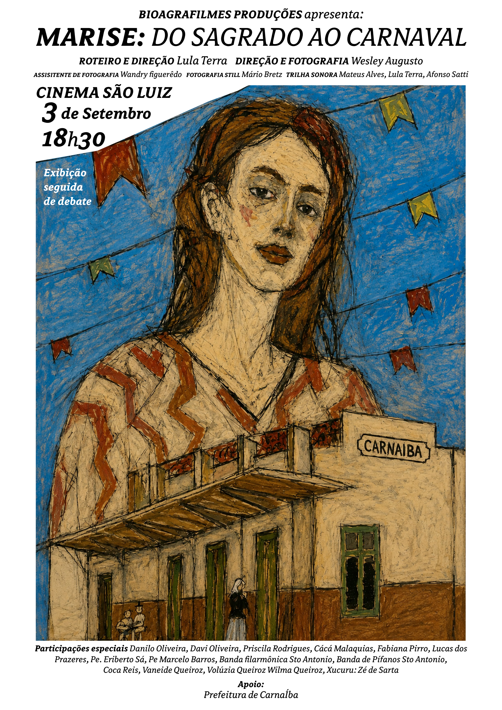 Detalhe da arte oficial de Marise: Do Sagrado ao Carnaval
